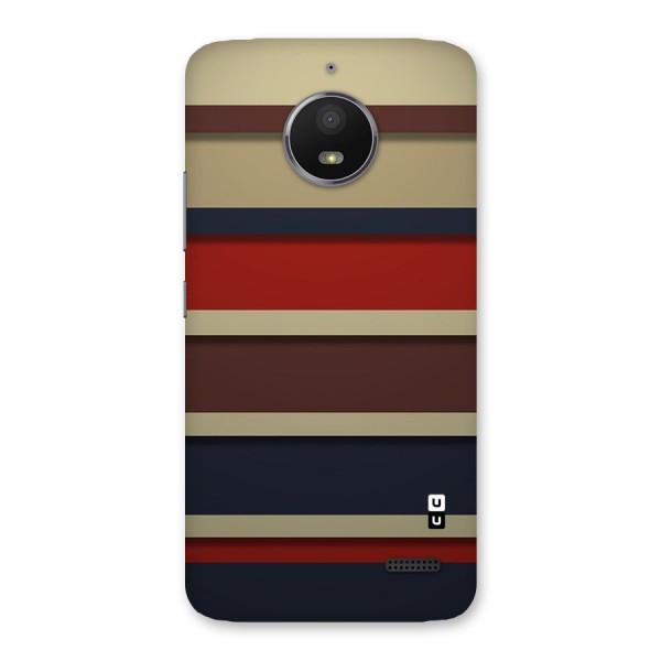 Elegant Stripes Pattern Back Case for Moto E4