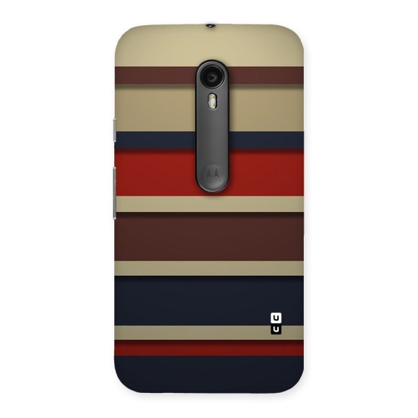 Elegant Stripes Pattern Back Case for Moto G3