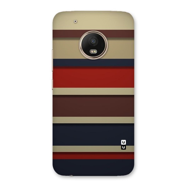 Elegant Stripes Pattern Back Case for Moto G5 Plus