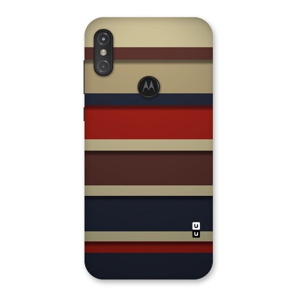 Elegant Stripes Pattern Back Case for Motorola One Power