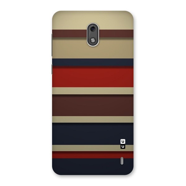 Elegant Stripes Pattern Back Case for Nokia 2