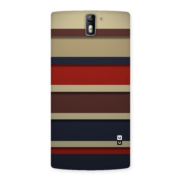 Elegant Stripes Pattern Back Case for One Plus One