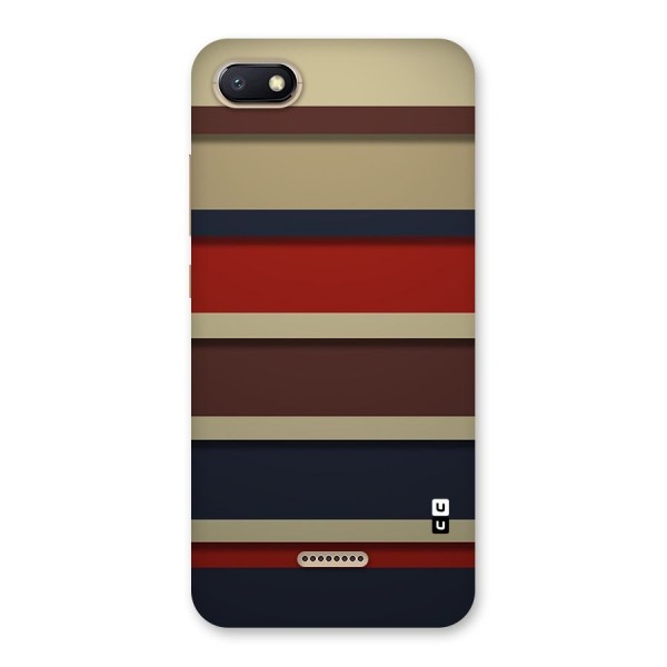 Elegant Stripes Pattern Back Case for Redmi 6A