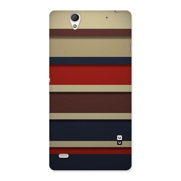 Elegant Stripes Pattern Back Case for Sony Xperia C4