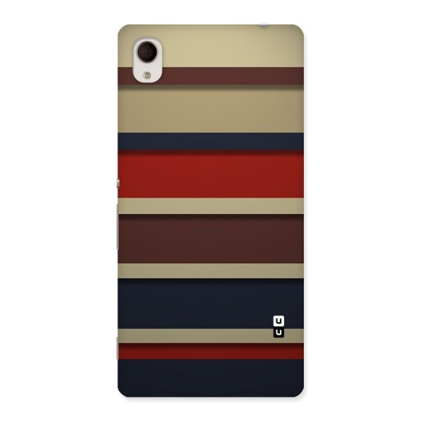 Elegant Stripes Pattern Back Case for Sony Xperia M4