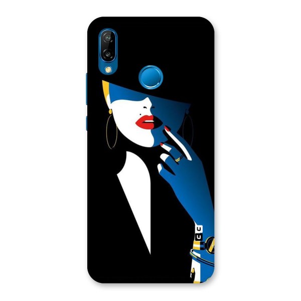 Elegant Woman Back Case for Huawei P20 Lite