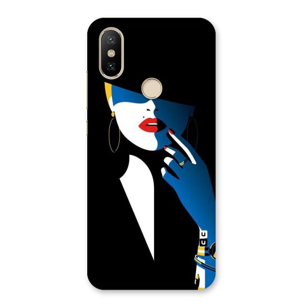 Elegant Woman Back Case for Mi A2