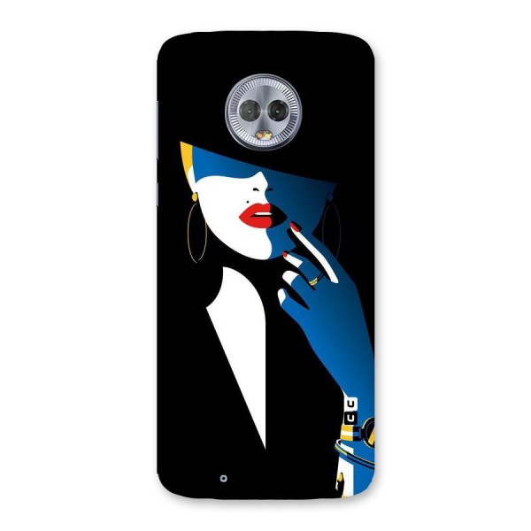 Elegant Woman Back Case for Moto G6