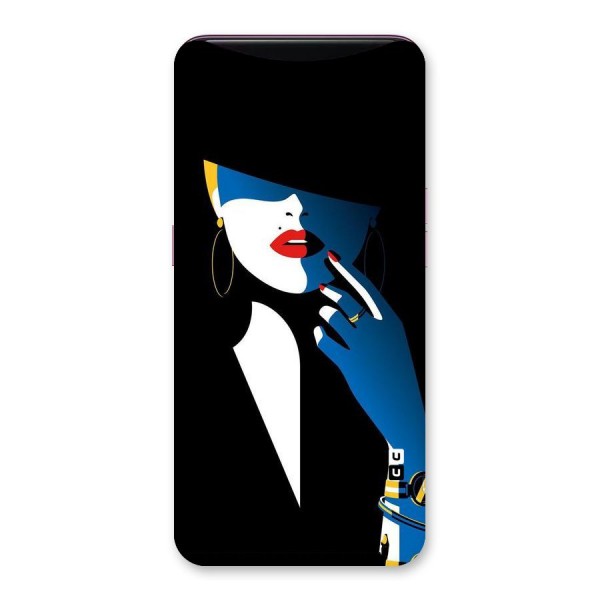 Elegant Woman Back Case for Oppo Find X