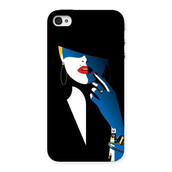 Elegant Woman Back Case for iPhone 4 4s