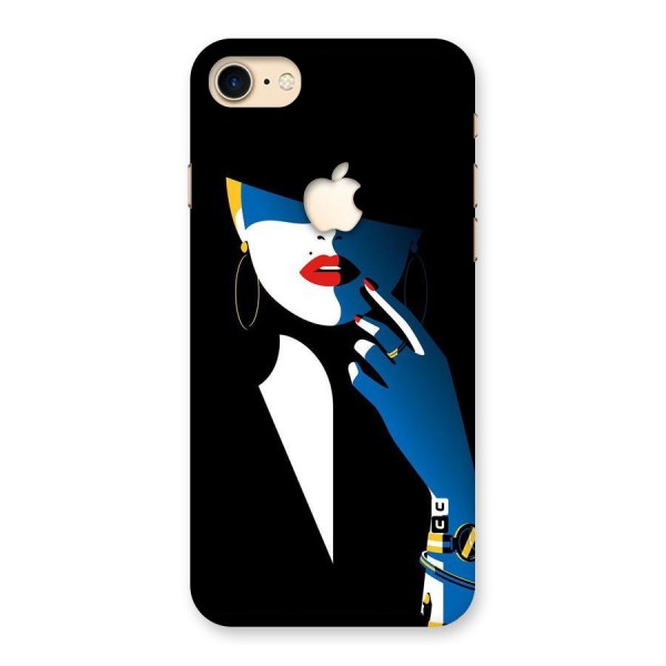 Elegant Woman Back Case for iPhone 7 Apple Cut