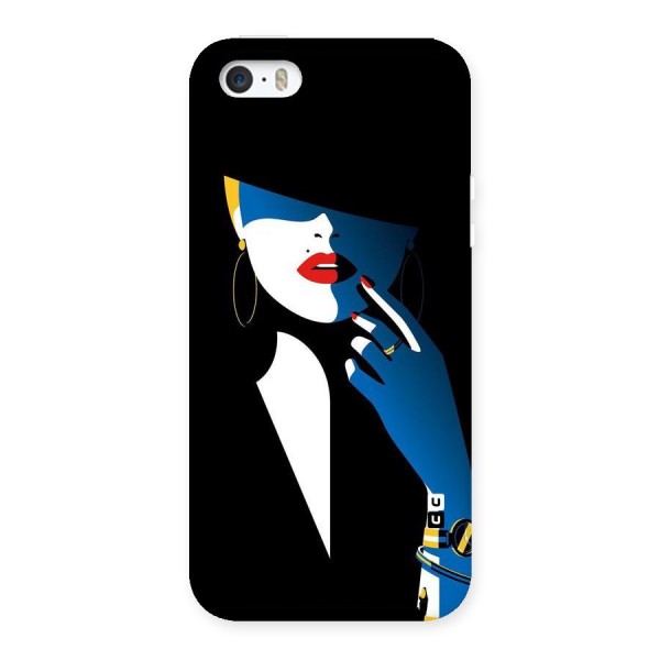 Elegant Woman Back Case for iPhone SE