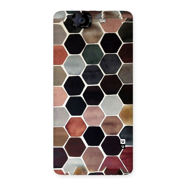 Elite Pastel Hexagons Back Case for Canvas Knight A350