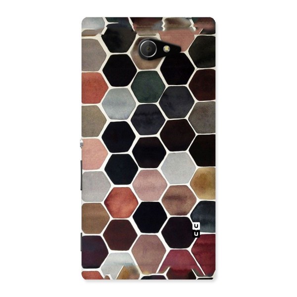 Elite Pastel Hexagons Back Case for Sony Xperia M2