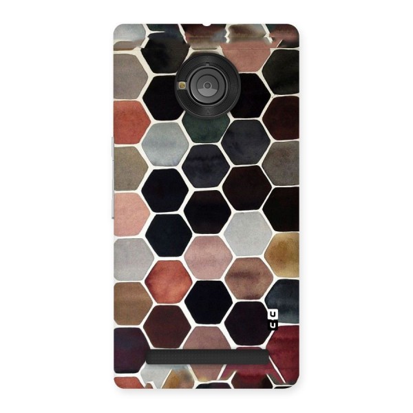 Elite Pastel Hexagons Back Case for Yu Yuphoria