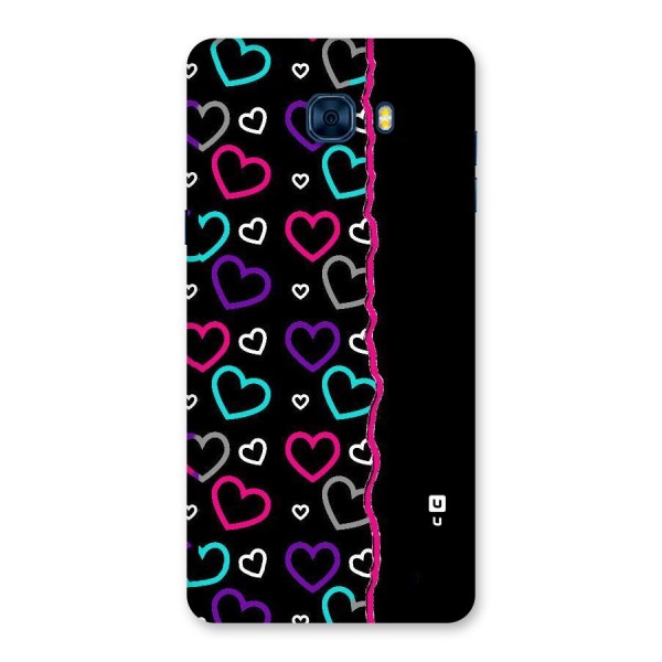 Empty Hearts Back Case for Galaxy C7 Pro