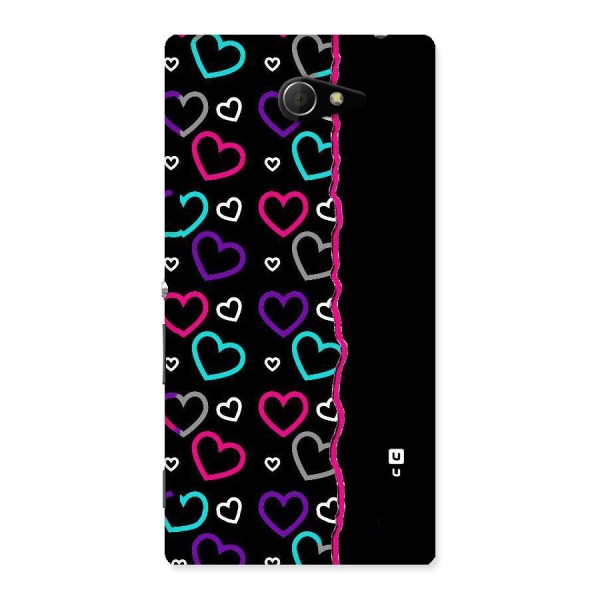 Empty Hearts Back Case for Sony Xperia M2