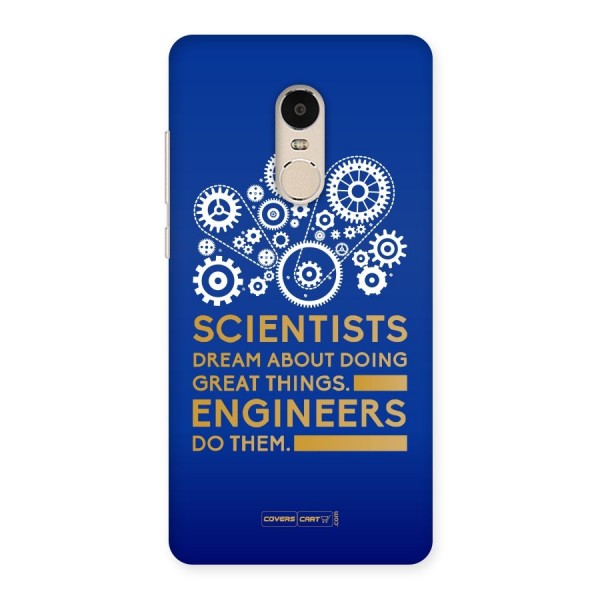 Engineer Back Case for Xiaomi Redmi Note 4