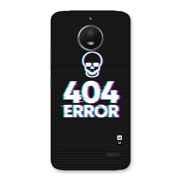 Error 404 Skull Back Case for Moto E4