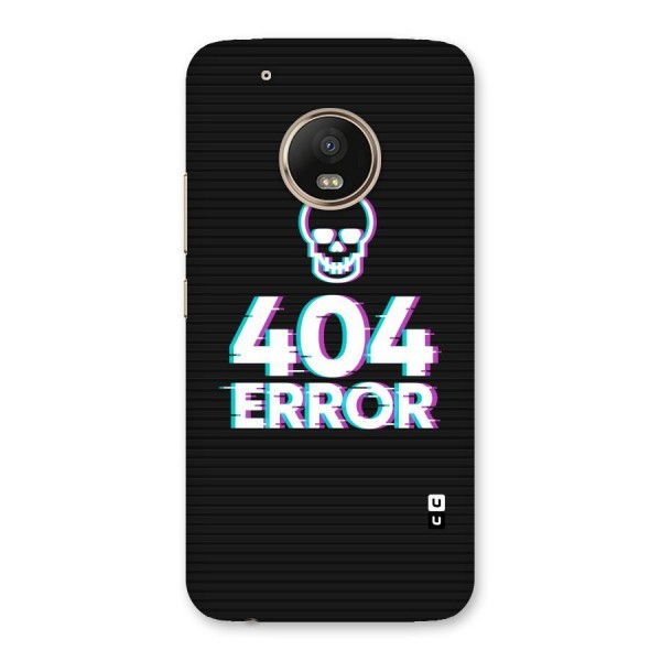 Error 404 Skull Back Case for Moto G5 Plus