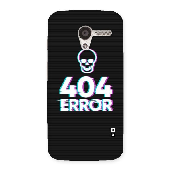 Error 404 Skull Back Case for Moto X