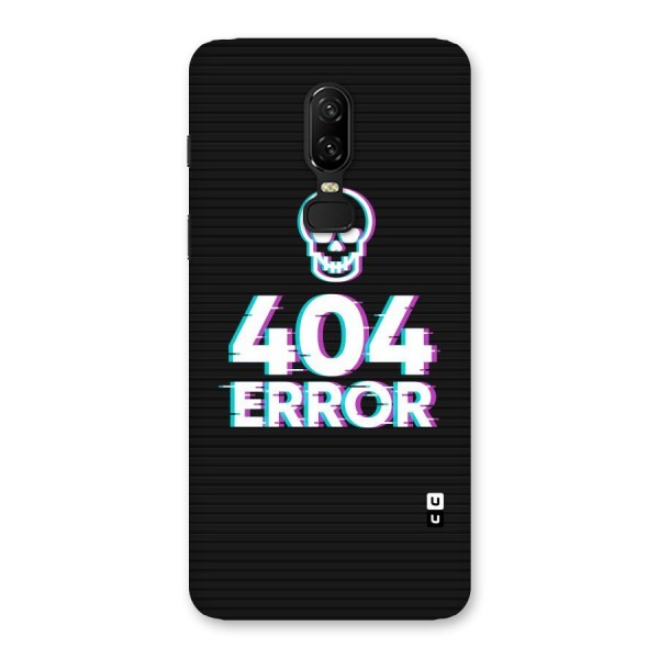 Error 404 Skull Back Case for OnePlus 6