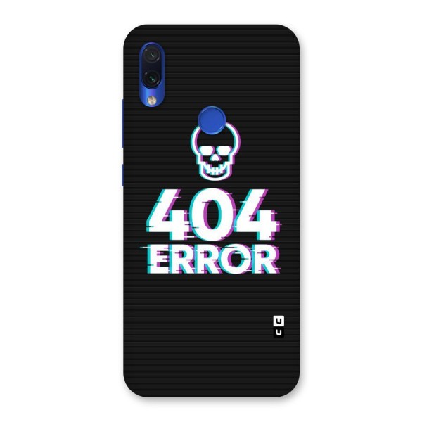 Error 404 Skull Back Case for Redmi Note 7