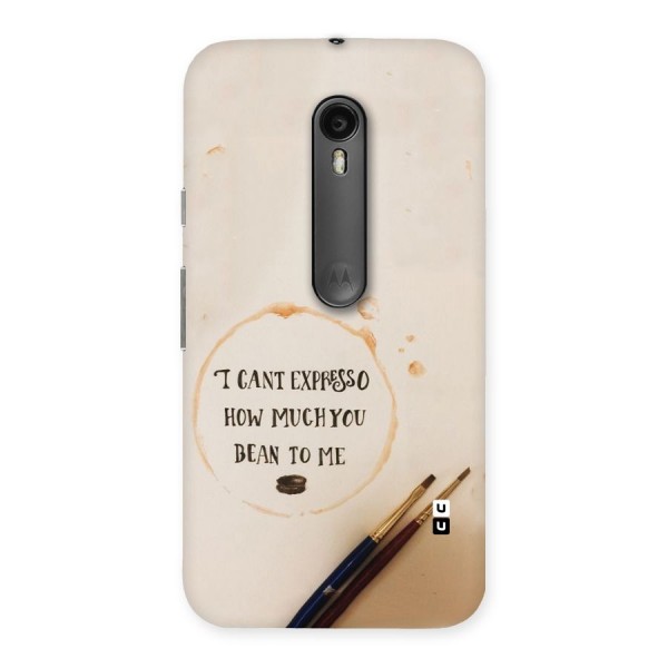 Espresso Bean Back Case for Moto G3