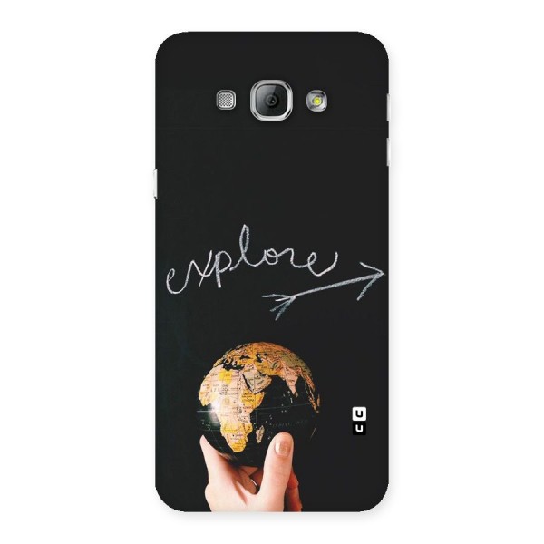 Explore World Back Case for Galaxy A8