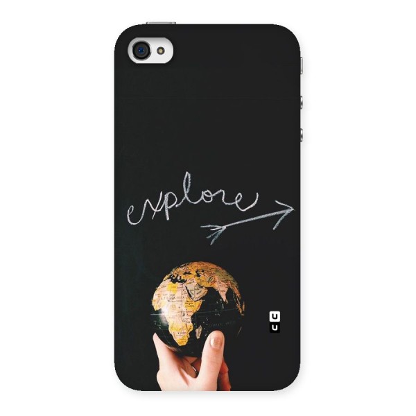 Explore World Back Case for iPhone 4 4s