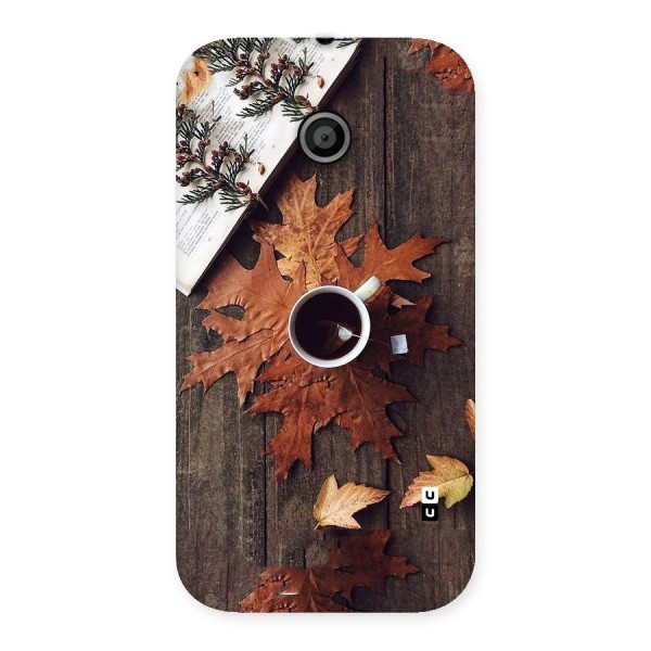 Fall Leaf Coffee Back Case for Moto E