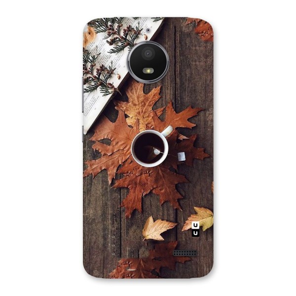 Fall Leaf Coffee Back Case for Moto E4