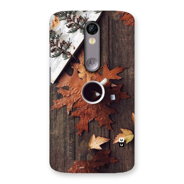 Fall Leaf Coffee Back Case for Moto X Force