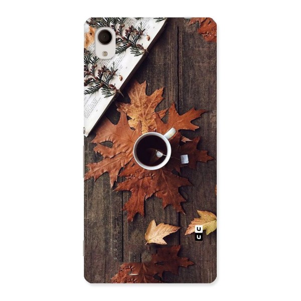 Fall Leaf Coffee Back Case for Sony Xperia M4