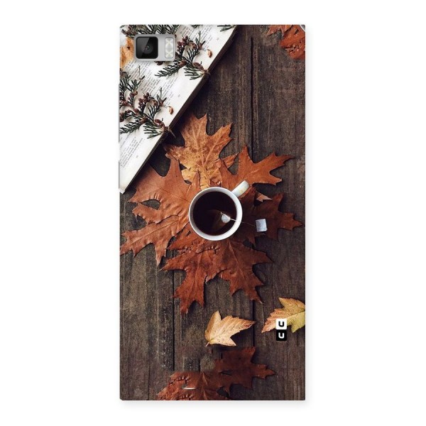 Fall Leaf Coffee Back Case for Xiaomi Mi3