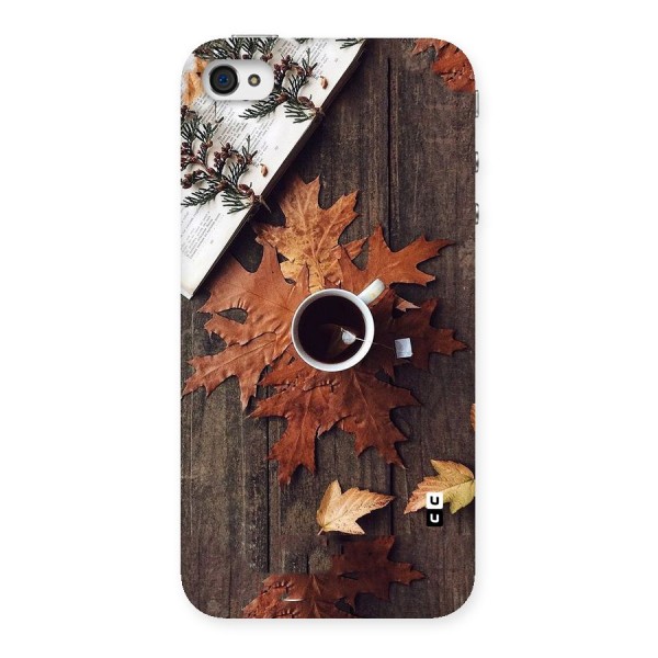 Fall Leaf Coffee Back Case for iPhone 4 4s