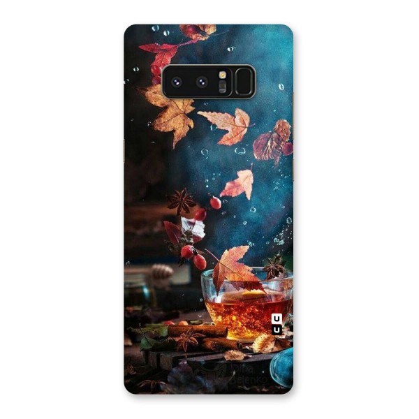 Falling Leaves Tea Back Case for Galaxy Note 8