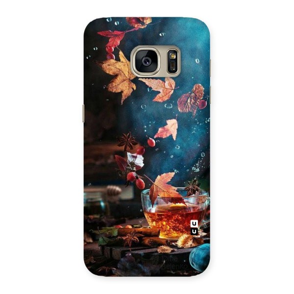 Falling Leaves Tea Back Case for Galaxy S7