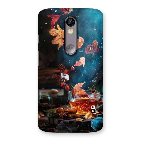 Falling Leaves Tea Back Case for Moto X Force