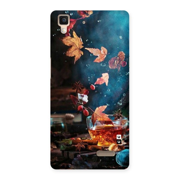 Falling Leaves Tea Back Case for Oppo R7