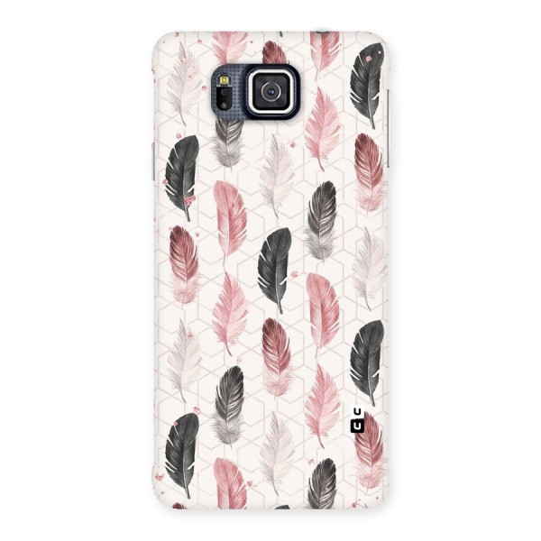 Feather Line Pattern Back Case for Galaxy Alpha