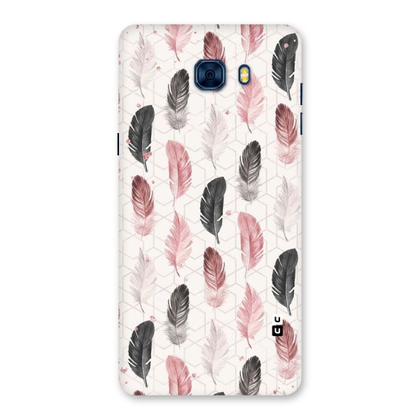 Feather Line Pattern Back Case for Galaxy C7 Pro