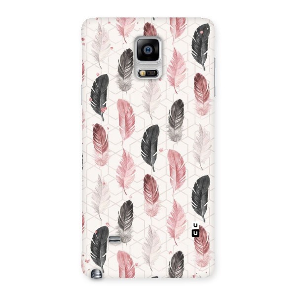 Feather Line Pattern Back Case for Galaxy Note 4