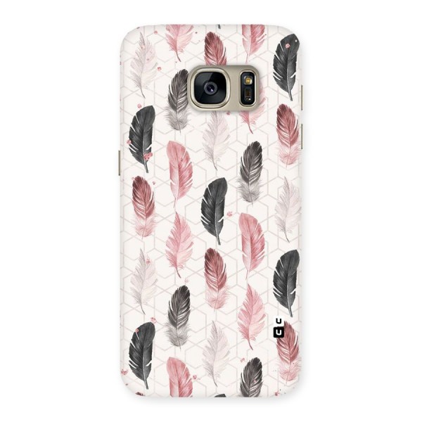 Feather Line Pattern Back Case for Galaxy S7