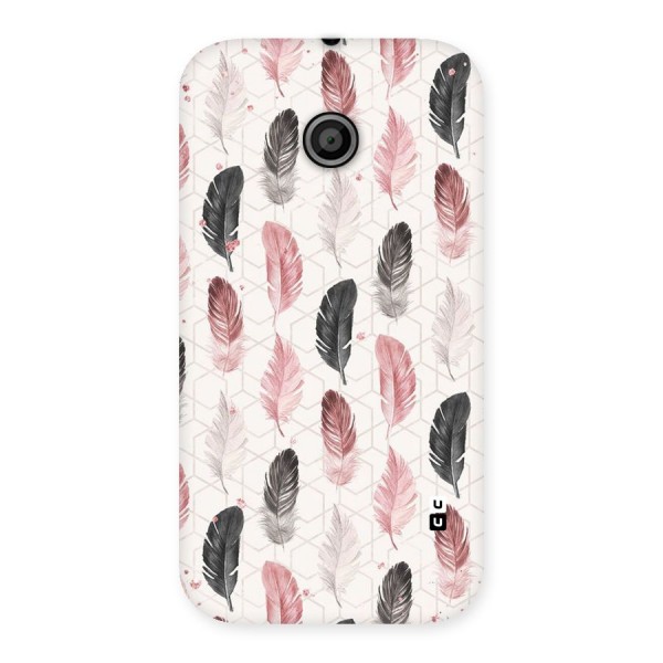 Feather Line Pattern Back Case for Moto E