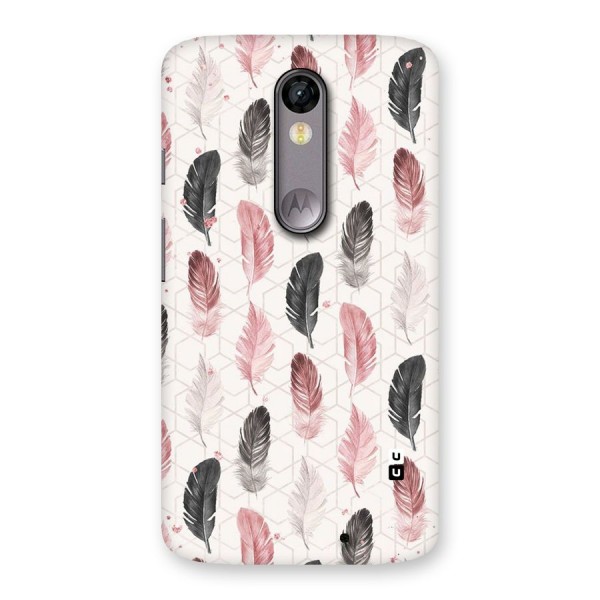 Feather Line Pattern Back Case for Moto X Force