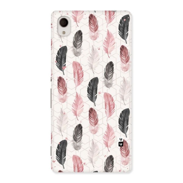 Feather Line Pattern Back Case for Sony Xperia M4