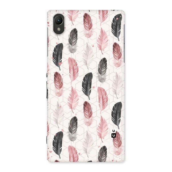 Feather Line Pattern Back Case for Sony Xperia Z1