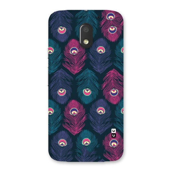 Feathers Patterns Back Case for Moto E3 Power