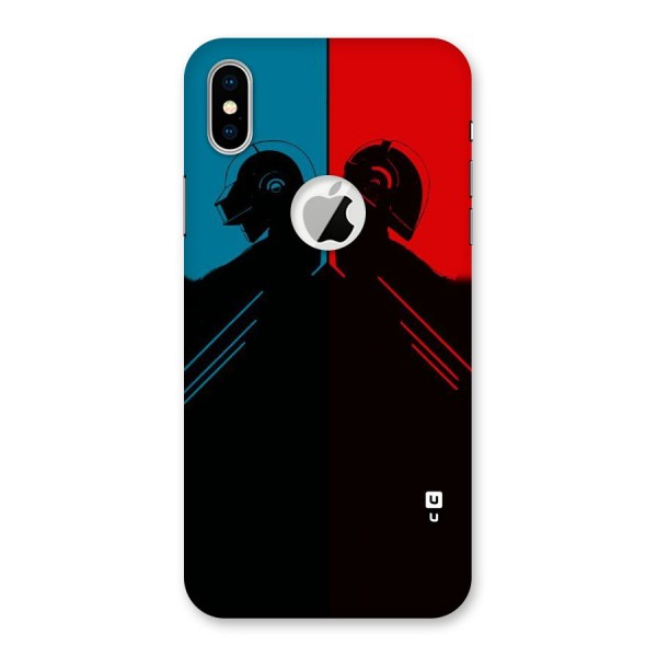 Fight Colours Back Case for iPhone XS Logo Cut